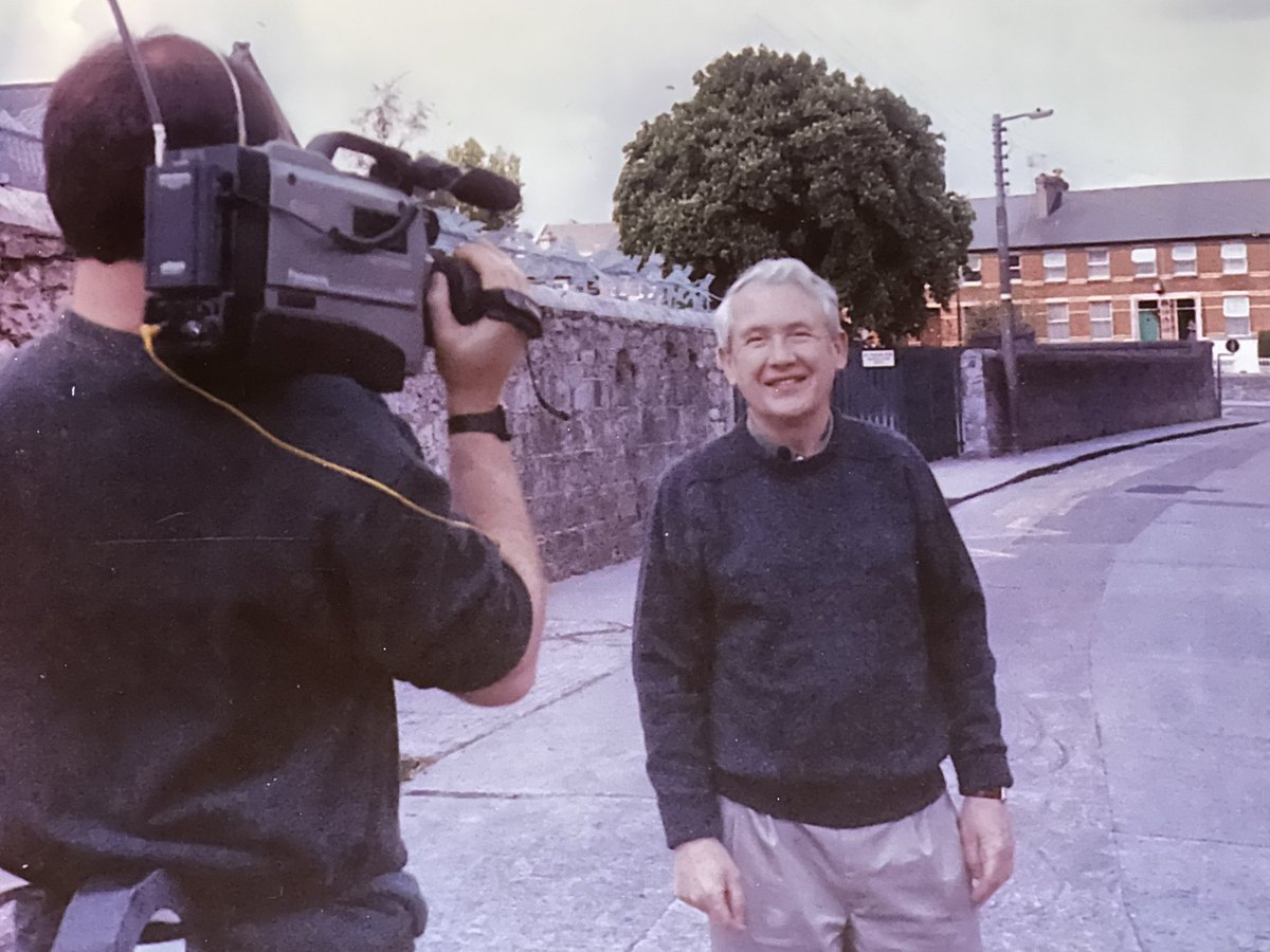 Throwback Thursday ———
1996: Interviewing Frank McCourt, my Uncle, in the Lanes of Limerick, Ireland a few months before the release of his Pulitzer winning Angela’s Ashes, his first book which changed all our lives for the better!