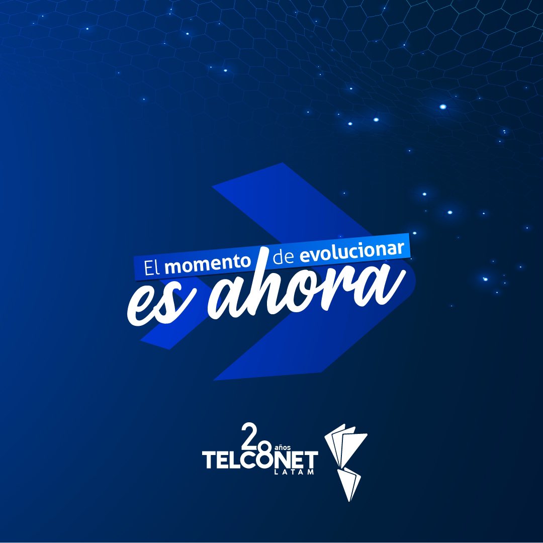 TelconetLatam's tweet photo. Cumplimos 28 años siendo la empresa tecnológica que conecta al país con el mundo, y ahora queremos conectar a tu empresa con una gran red de posibilidades e innovación.
 ¡Porque el momento de evolucionar es ahora!
#TelconetLatam #ElMomentoDeEvolucionarEsAhora #28AñosTelconetLatam https://t.co/b3jXS7aubO
