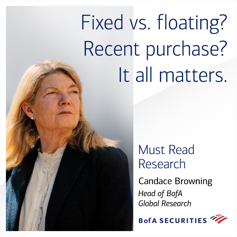 BofA_Business's tweet photo. How can the type (and age) of your mortgage impact your #debt burden? Find out in this week's Must Read Research.