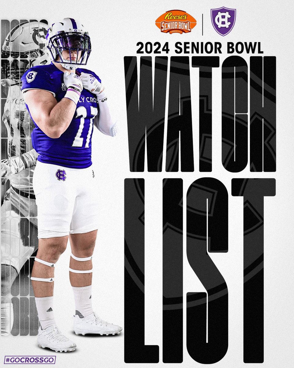 This week, @JLDobbs5 was named to the @seniorbowl watch list! He is the only @PatriotLeague player to be selected to the list. bit.ly/3KVbiDb #GoCrossGo