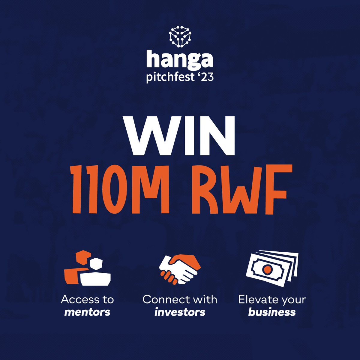 #HangaPitchfest2023 is the place to be for aspiring entrepreneurs. Spread the word and tell a friend to tell a friend! 🗣️5 prizes worth 110 million Rwf; this could be the breakthrough your pals' startups need. Deadline: Sept 10th. Details: hangapitchfest.rw