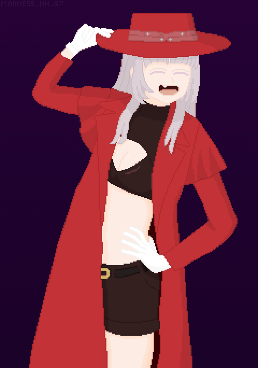 PIXELART_NH_97's tweet photo. Nazuna Nanakusa X Alucard 

#PixelArt #CallOfTheNight #Hellsing #HellsingUltimate #NazunaNanakusa #Alucard #YofukashiNoUta #よふかしのうた #七草ナズナ #ヘルシング #アーカード https://t.co/xAIiyG4VdE