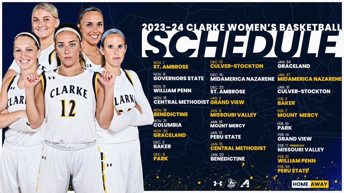 Ready to get back to the action in 2023-24!

Mark your calendars now!

#ClarkePride