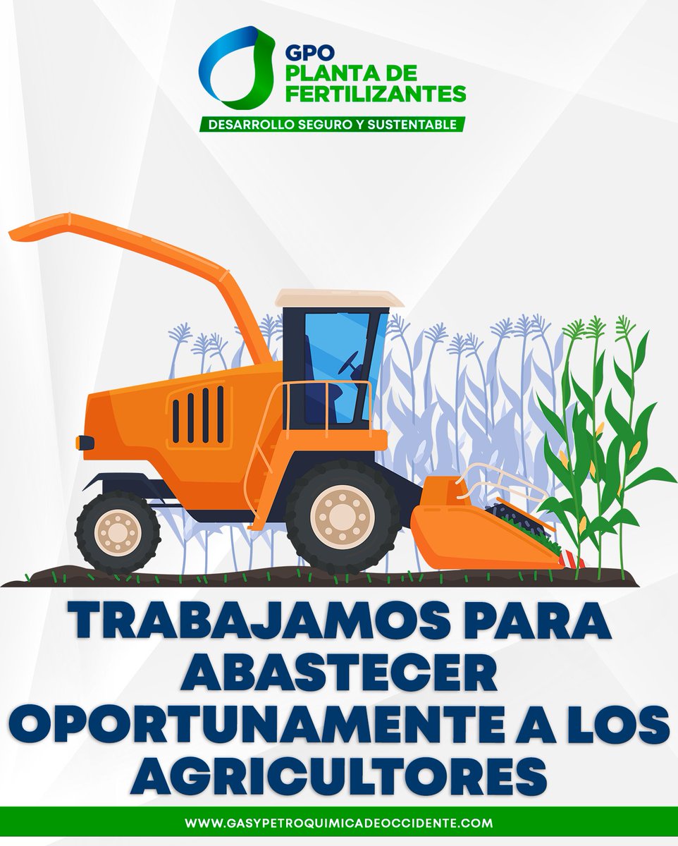 En GPO Planta de Fertilizantes tenemos el compromiso de abastecer oportunamente a los agricultores y así fortalecer al campo sinaloense.
.
.
.
#GPOtopolobampo #PlantaDeFertilizantes #DesarrolloSeguroySustentable #Topolobampo #Agricultores