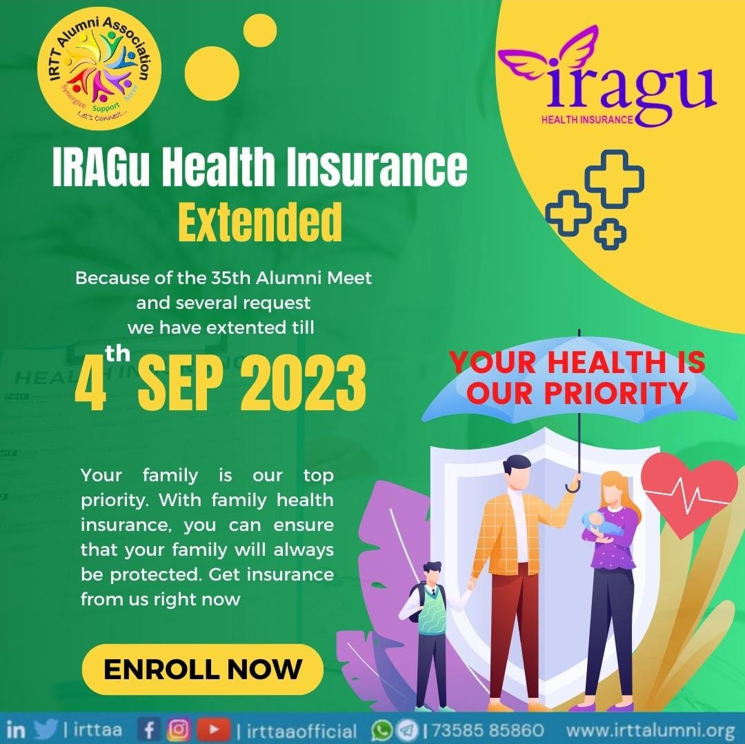 irttaa's tweet photo. 📢📢 *IRAGu 2023-2024 Extended* 📢📢

Dear Sisters and Brothers,

We are happy to announce that *IRAGu 2023-24* is extended to till 4th September 2023 as per Alumnus request. 

Please use the link below to enroll into IRAGu 23-24. https://t.co/w6ITlXgh0N

Thanks
IRTTAA IRAGu Team https://t.co/6ouNZ8Plz3