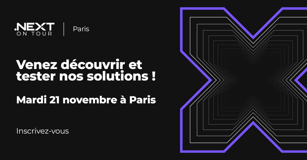 📢 .NEXT On tour revient le Mardi 21 novembre à Paris !
🚀Venez découvrir en avant-première les dernières nouveautés de Nutanix et mettez-les à l'épreuve lors de nos Hands on Lab ! 
Inscrivez-vous dès maintenant 👉 bit.ly/3rC1zux
#NEXTOnTour