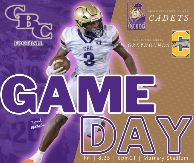 CBCHighSchool's tweet photo. You can catch all the action live by streaming the game on ISC Network via Pay Per View. Here's the link to access the game tomorrow: https://t.co/l6WlURDXcz
#cbc #rollbub #cbcfootball @cbccadets https://t.co/y4WhFXkxcy