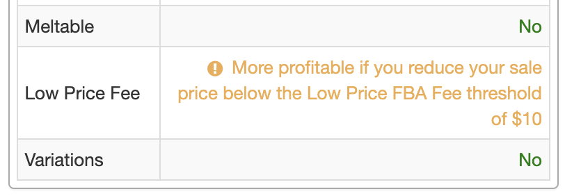 SellerAmp's tweet photo. With Low-Price FBA fees it is sometimes more profitable to reduce your sale price
....
We have an alert from that https://t.co/bDTbM4ww4C