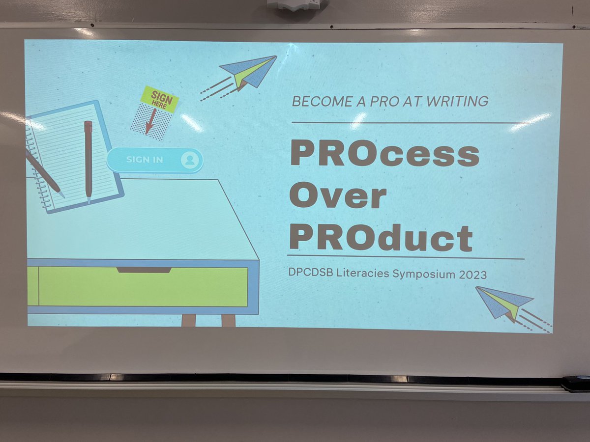 Great start to #DPSymposium2023.  Thank you to our teachers for engaging in fantastic learning about the writing process.
