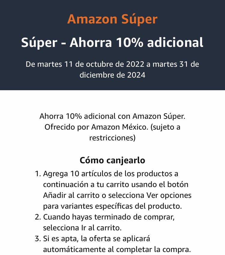 latiendadeapus's tweet photo. Ahorra el 10% adicional al hacer tu súper en Amazon.
Gran variedad de productos de donde elegir, hasta cervezas importadas.
Puedes pagar con vales de despensa o a meses.

https://t.co/P3W8ipylb7 

#Inflacion #dolar #MexicoTSTheErasTour #gamescom2023 https://t.co/tAE27F7kuR