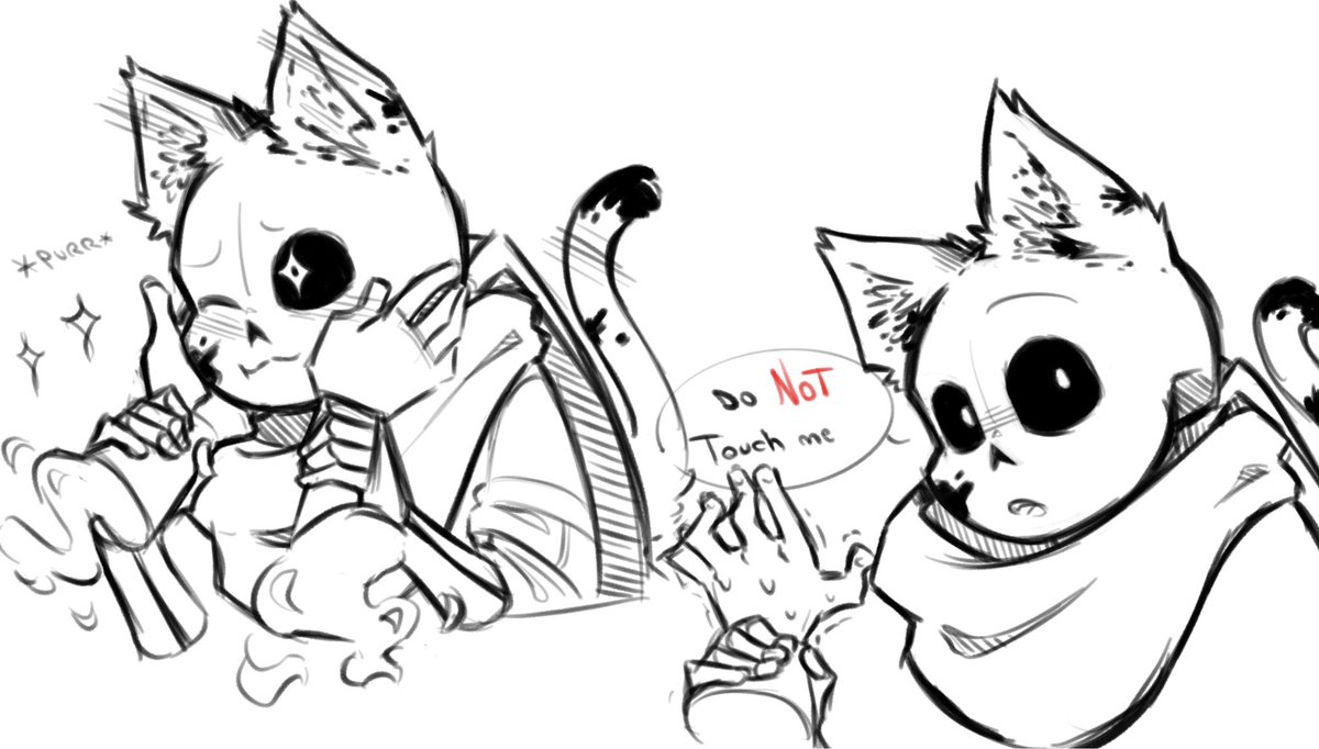Also forgot to post the souless kitty
Just a quick sketch to satisfy y’all for now ˆˆ
#inksans #undertale_au #undertaleAU #sansau