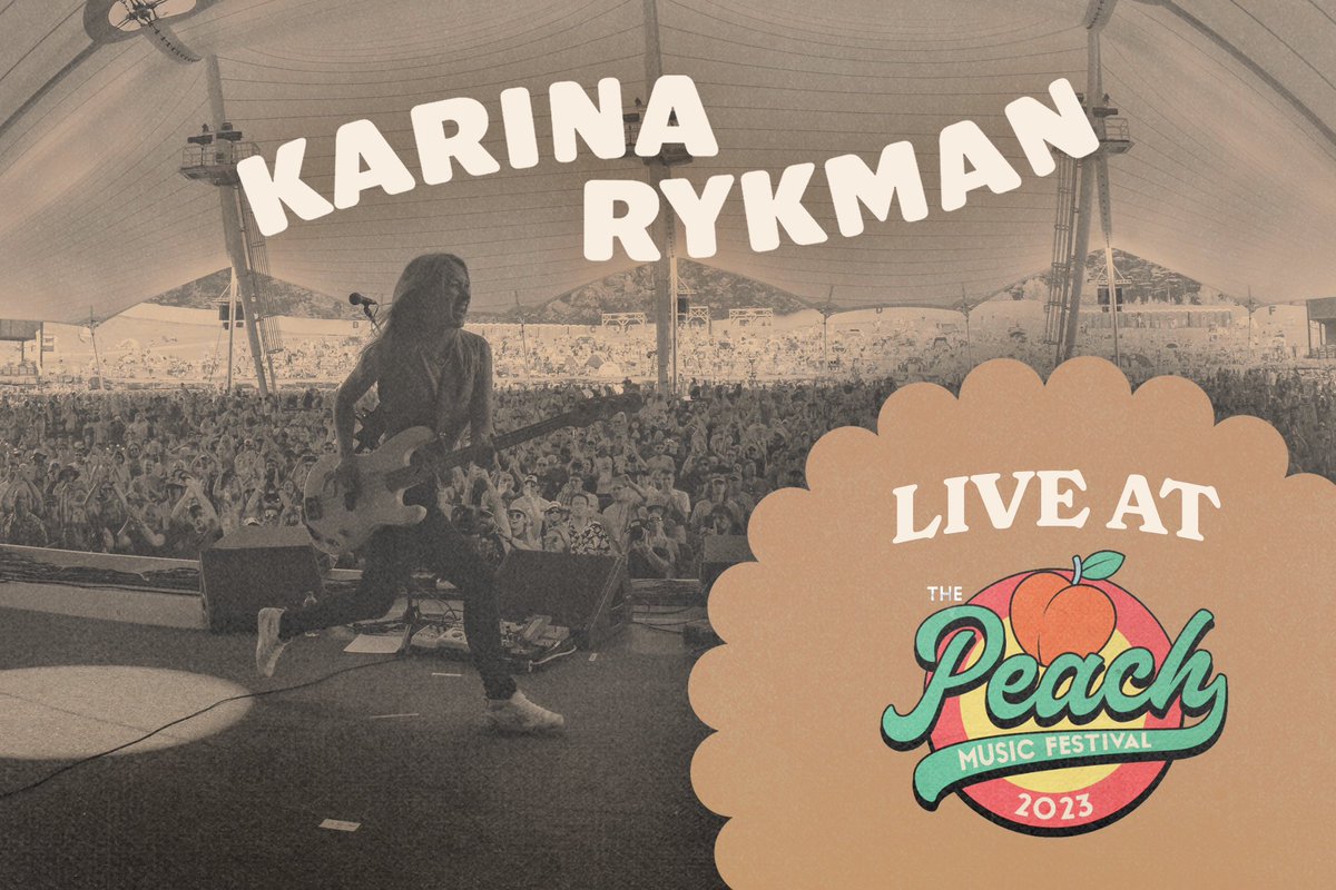 KarinaRykman's tweet photo. The audio from our set at @PeachMusicFest this year has been resuscitated off a 2 track (the brilliant @gabe_monro works magic even when there are no stems to work with) and is now up on @nugsnet &amp; @bandcamp !

📸: @JFaatz_Photo https://t.co/VyngIiruXc