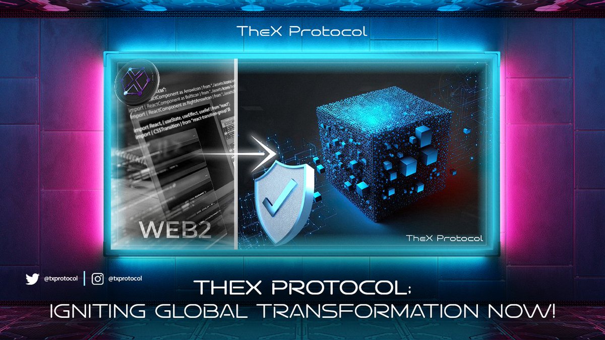 🌍THEX PROTOCOL IS READY TO CHANGE THE WORLD🌍

🚀 AI-Powered Web3 Giant: TheX Protocol!
- 🌉 Fortune 500 Bridge: Onboarding top companies to Web 3.0.
- 🎩 Web3 Wizard: Igniting daily emergence of Web3 enterprises.
- 🤝 Inclusive Integration: Transitioning 900M+ users from