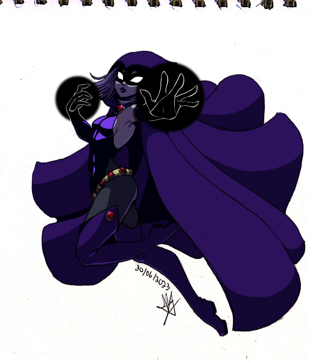 Hace mucho tiempo hice una encuesta sobre a qué personaje podría hacerle un fanart, así que decidí usar este formato tradicional-digital  para poder hacerlos. 

El ganador aquella vez fue una versión mayor de la Raven de los TT de cartoon network

#art