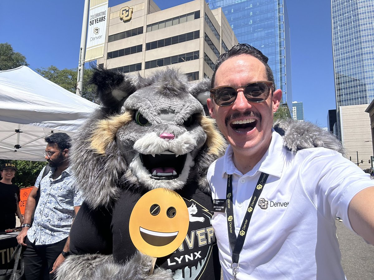 danmaxey's tweet photo. Who’s that mascot? It’s Milo!! @CUDenver https://t.co/dmEnJFtf9a
