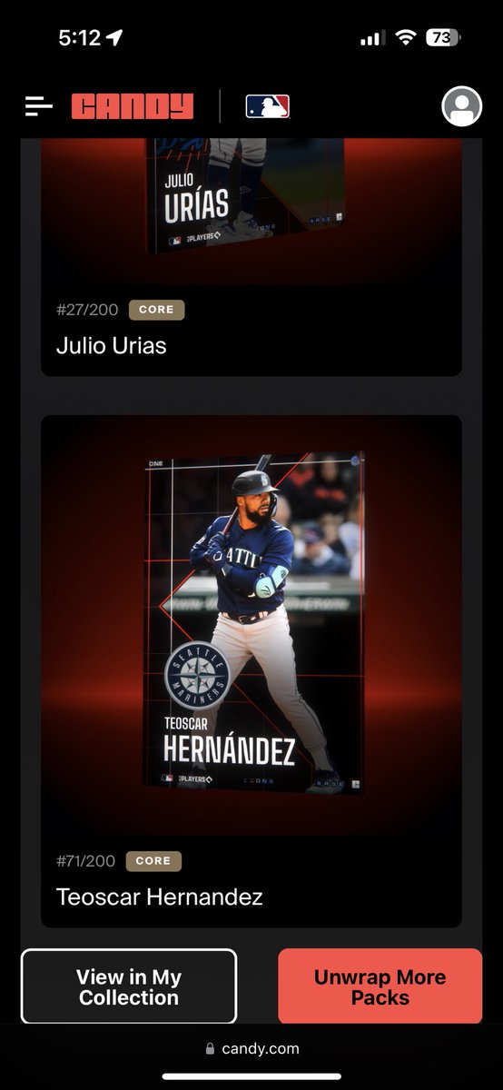 mjgoat524's tweet photo. @CandyDigital @MLB @CandyDigital  #CandyPackPulls 🐻‍❄️ https://t.co/1xFZidAAQG