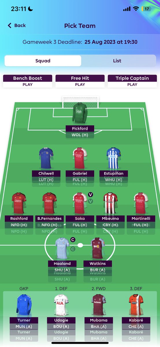 danijorgens79's tweet photo. @FPL_Swe Think I will do Watkins -> Jackson. Should I save the other transfer or move Gabriel out? And if I save the other transfer, would you start Gabriel or Udogie? https://t.co/phw1rgZ86z