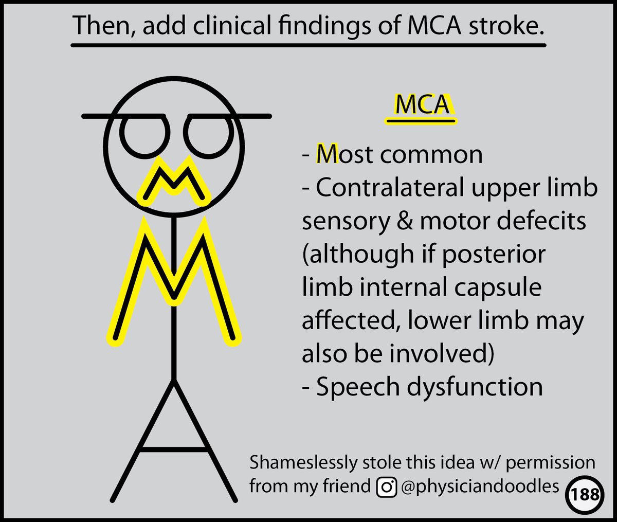 m7md_mosaed's tweet photo. Incredible 🤩🤩🤩

The clinical findings of each cerebral artery stroke 🚨: https://t.co/O2HJmWg2FH