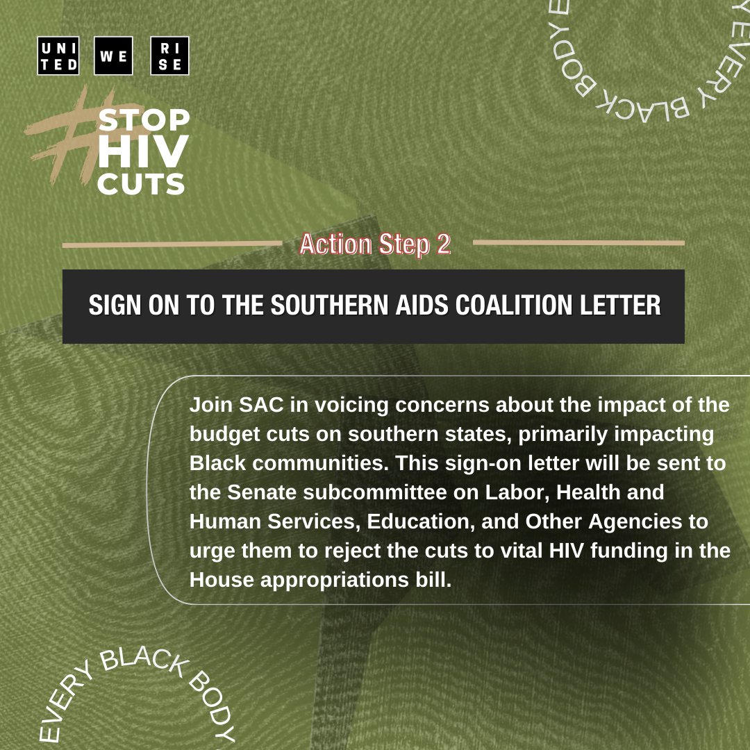 EveryBlackBody's tweet photo. Stand united against proposed budget cuts for #HIV & #AIDS services that will disproportionately threaten the health & wellbeing of #EveryBlackBody living with #HIV.
https://t.co/ui2PVi3xor
#StopHIVCuts https://t.co/vUrtwEZar6