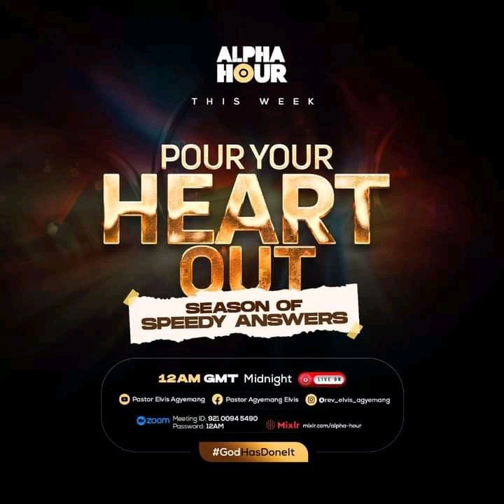 GabbyTV7's tweet photo. Let's join Alpha hour every night and be bless https://t.co/SAW8C2Ke5A