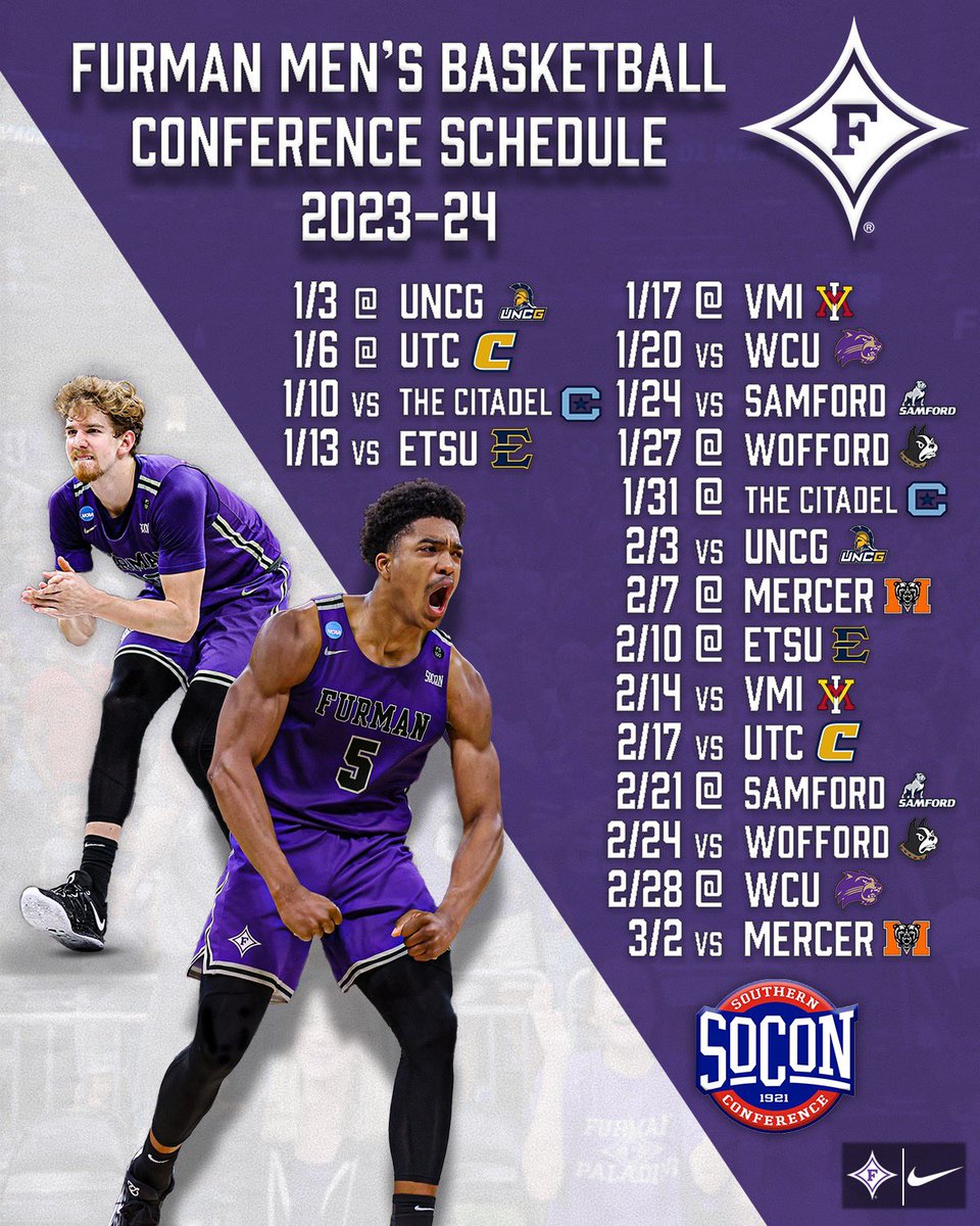 Furman Basketball (@furmanmbb) on Twitter photo ππππ-ππ ππ¨π§πππ«ππ§ππ ππ₯ππ²
#AllDIN // #BetterTogether ππππ-ππ ππ¨π§πππ«ππ§ππ ππ₯ππ²
#AllDIN // #BetterTogether
