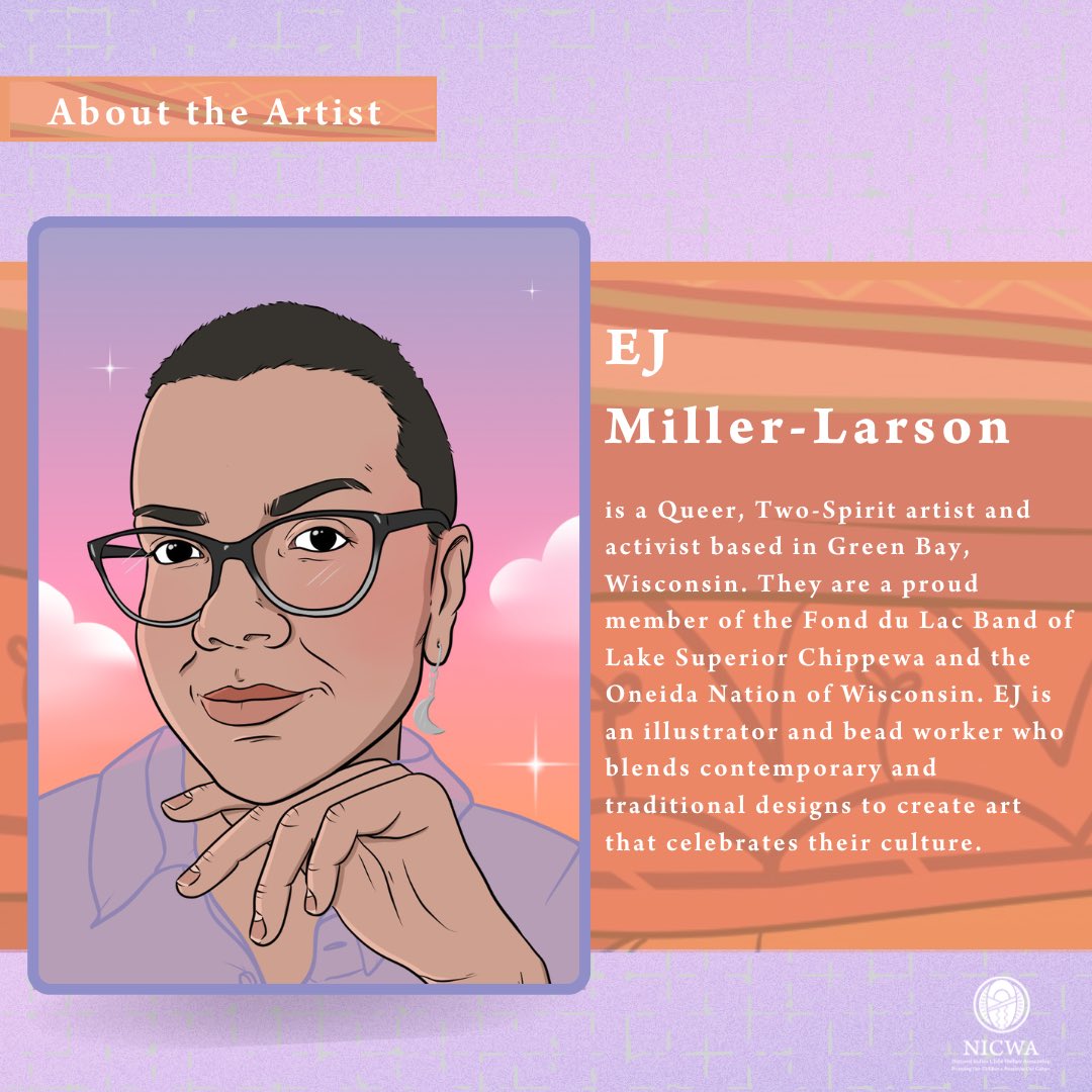 The beautiful artwork for the 42nd Annual Protecting Our Children Conference was created by EJ Miller-Larson and is called Generations of Love.

This year’s theme is Together We Stand Preserving the Spirit of ICWA.
 
#NICWA #Nativeart #ProtectingOurChildren #NICWA2024