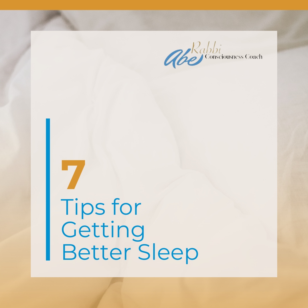 Essential tips to ensure a restful and rejuvenating night's sleep:

- Create a Relaxing Oasis
- Nurture Positive Experiences
- Embrace Forgiveness
- Unwind with a Shower
- Mindful Eating
- Clean and Tidy Bed
- Stay Positive

rabbiabe.com/tips-for-getti…