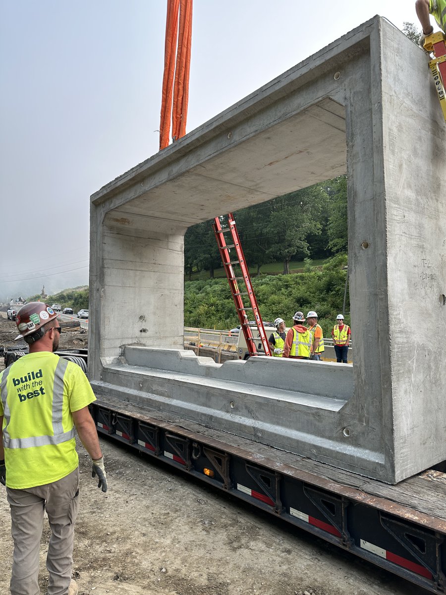 MascaroConst's tweet photo. 1, 2, 3, 4, 5, 6, 7, 8, 9. The team completed construction of the precast box culvert on the Rt. 28 project in Goheenville. The reinforced concrete structure will be used for drainage under the road work.
#construction #roadconstruction #concrete #culvert #rt28 #buildwiththebest https://t.co/WyLUq0Nsu8