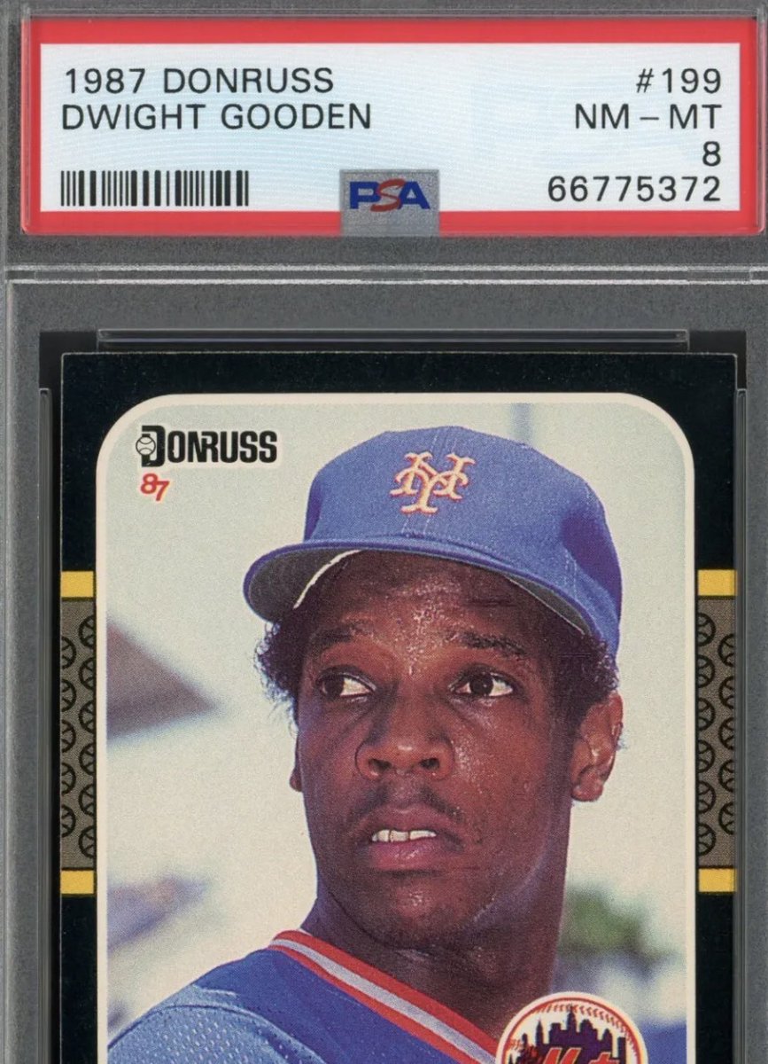 🚨 🚨 Met Cast Giveaway 🚨 🚨 We are shouting out not only DOC but a great fan you all know Andy! This page is about the fans!!! 🔥 -1987 DONRUSS DWIGHT GOODEN #199 NEW YORK METS To Enter: - Follow Us & @albanian_angry - Retweet Bonus Entry - Tag A Mets Fan! #LGM #Mets