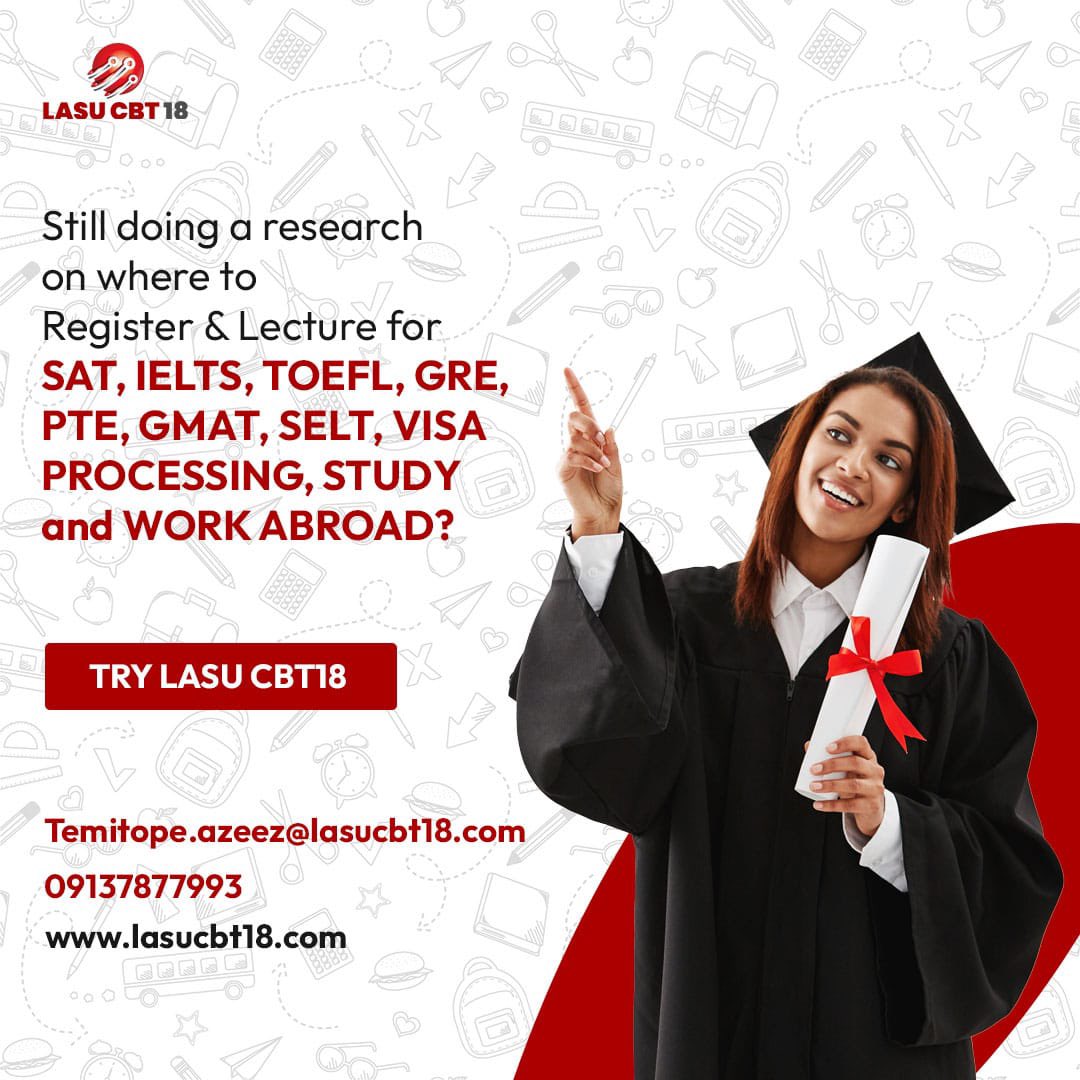 dracullarr's tweet photo. Are you looking for the best IELTS training center in Lagos? @lasucbt18 is the here to solve your problem๐ฅฐ we have the best instructors and customer service #ITOLDTHEM #asake #BurnaBoy #AlluArjun๐ต #NationalAwards #lasucbt #asake #InterMiamiCF #messi #BRICS #thursdayvibes https://t.co/vuad5T9P4j