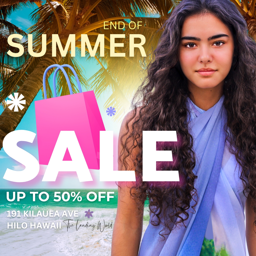 TheLandingWorld's tweet photo. Hilo Hawaii! This Week and Weekend we are having a Massive SALE we need to move out our Summer Inventory to make way for the Holidays! Get up to 50% OFF In Store Items!
#hilohawaii #hilotown #hiloshops #TheLandingWorld #bigisland #hiloboutique #hilohawaii #BigIslandNews https://t.co/n3ihb6qSbV