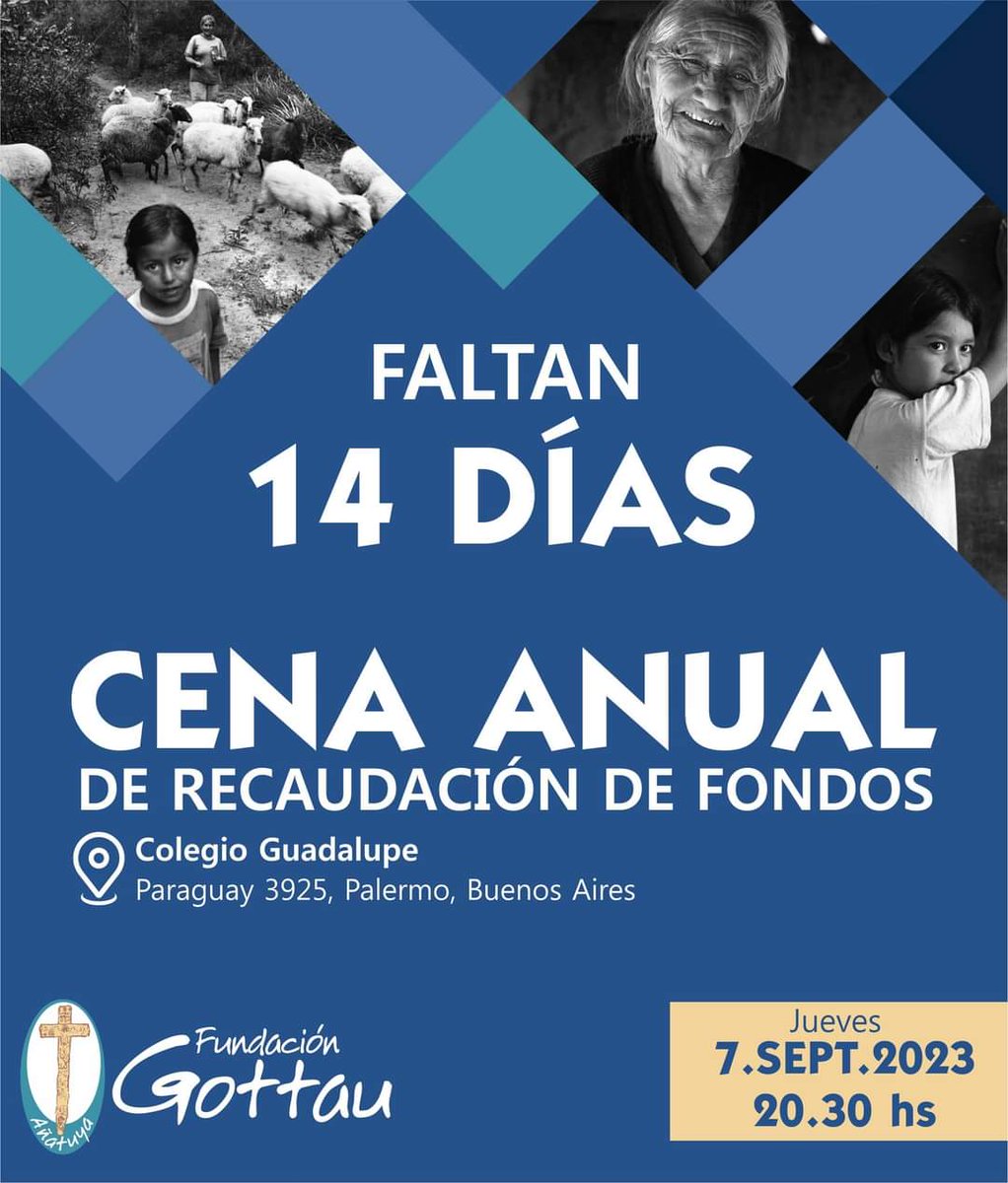 🥳 Ya falta muy poquito para nuestra gran cena de recaudación ❤️

Sumate y ayudá a nuestros hermanos más necesitados de la diócesis de Añatuya, te esperamos 🥰

Conseguí tu entrada en el siguiente link: 
api.whatsapp.com/send/?phone=54…