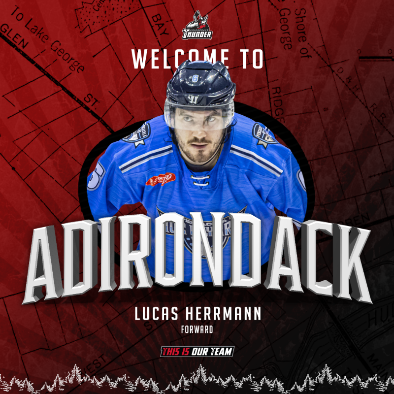 ECHLThunder's tweet photo. NEWS: We've signed rookies Lucas Herrmann and Devon Becker for the 2023-24 season!