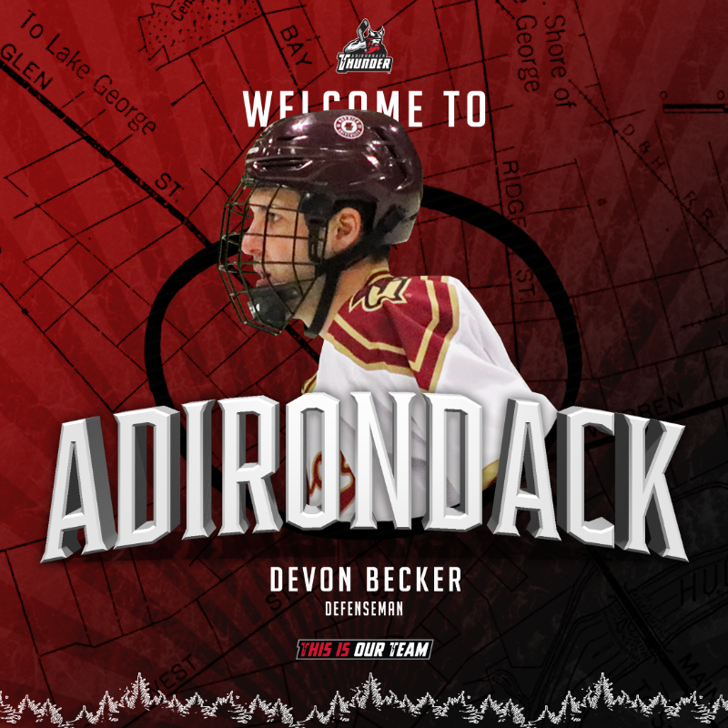 ECHLThunder's tweet photo. NEWS: We've signed rookies Lucas Herrmann and Devon Becker for the 2023-24 season!