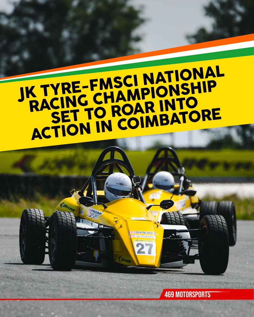 Motorsport enthusiasts are in for a treat as the iconic @JKTyreRacing @fmsci National Racing Championship (JKNRC) revs back with a brand new season this weekend on August 26-27 in Coimbatore. The Kari Motor Speedway is all set …Read facebook.com/10008155317500…

#JKNRC #JKTyre #FMSCI