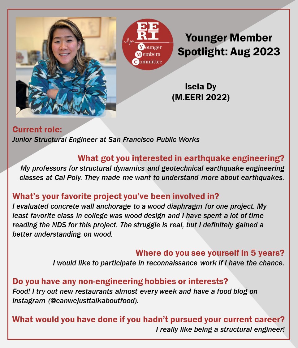 EERI Younger Members Committee tweet media