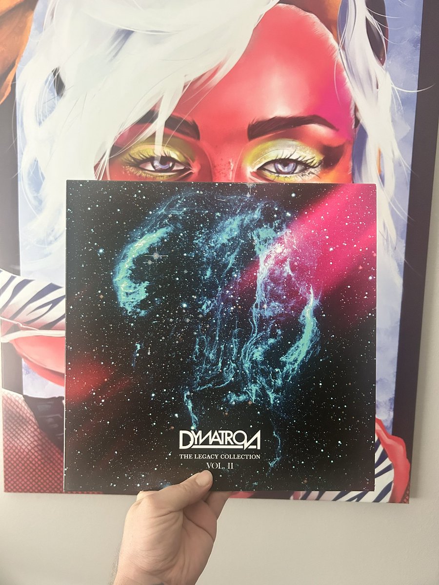Getting prepared for #Starfield. throwing on some @DynatronSynth vinyl and getting all gear ready. Check him out! Amazing artist! #Synthwave #spacesynth #galaxywave #Bethesda #xbox