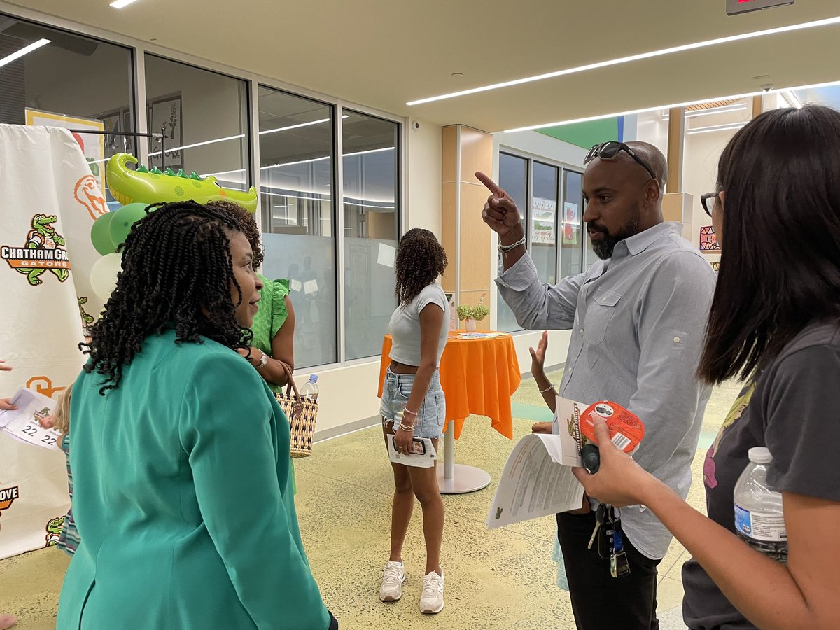 Chatham Grove Gators 🐊 are excited the 23-24 school year is here! Open House is underway and it’s a packed house!! There was such energy and smiles everywhere! #OneChatham
