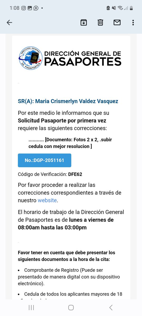 CabreraMelvis's tweet photo. @Pasaportesrd Informen también q la página web de ustedes solo cobra los procesos y luego no sirve la gente queda estancada desde q pagar, sin poner la Cédula dice q está mal y no me deja editar para subir lo q piden su página no me permite entrar a editar, pero a pagar si dejó @luisabinader https://t.co/8Bghwelhf8
