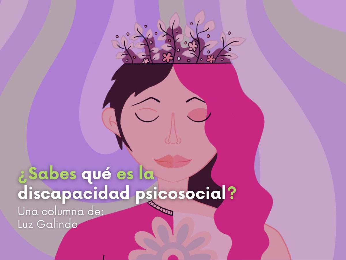 LaCaderadeEva's tweet image. ¿Sabes qué es la discapacidad psicosocial?🤔
En esta columna, @luzapelusita nos habla de la discriminación por la salud mental y de las Jornadas del Orgullo Loco @OrgulloLocoMx.
Léela aquí 👇lacaderadeeva.com/voces/discapac…