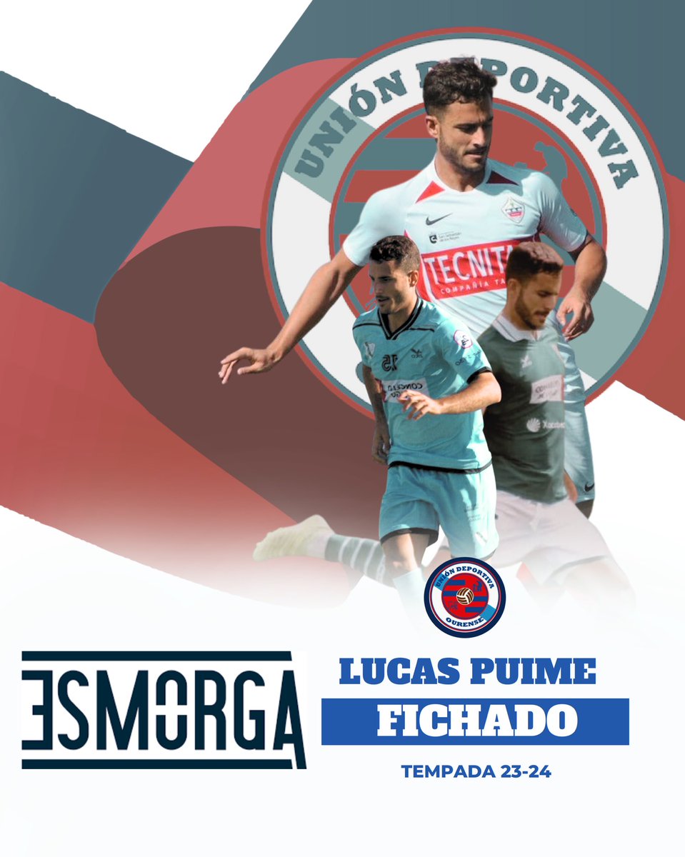 🤝Lucas Puime é novo xogador do Ourense! 

O central de 29 anos, asina con Nós nesta ilusiónante tempada, proveniente do Coruxo.
Ten unha ampla experiencia tanto en segunda RFEF e minutos na Primeira RFEF.

Benvido a túa nova casa Lucas!❤️