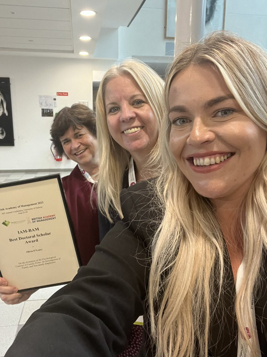 Emma Parry (@dremmaparry) on Twitter photo Congratulations to <a href="/OliviaOLearyIRL/">Dr. Olivia O'Leary</a> winner of the IAM-BAM prize for the Best Doctoral Scholar at the #IAM2023 conference this week. Olivia will join us at the <a href="/bam_ac_uk/">British Academy of Management</a> conference 2024! 👏👏 @MECB48 <a href="/iamirl/">iamireland</a> Congratulations to <a href="/OliviaOLearyIRL/">Dr. Olivia O'Leary</a> winner of the IAM-BAM prize for the Best Doctoral Scholar at the #IAM2023 conference this week. Olivia will join us at the <a href="/bam_ac_uk/">British Academy of Management</a> conference 2024! 👏👏 @MECB48 <a href="/iamirl/">iamireland</a>