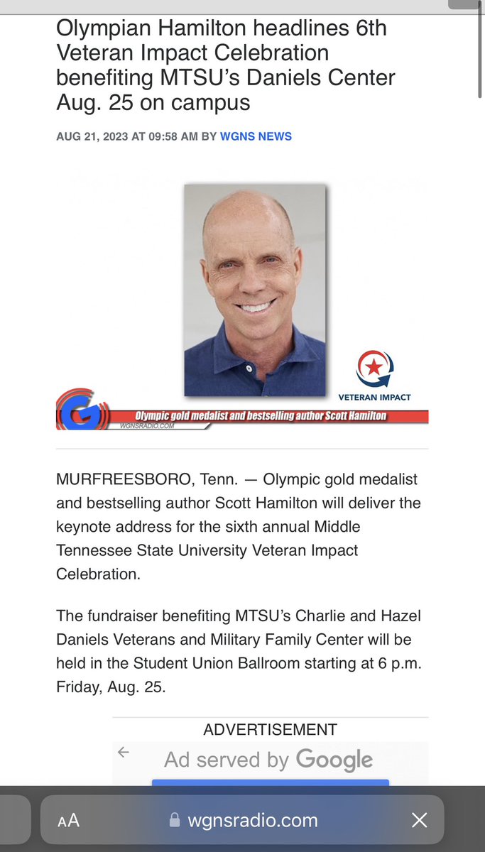 rachellipsky's tweet image. Incredibly honored to be a tiny part in this powerful event to help our Veterans, Active Duty and their Families 💙 #MTSU #CharlieAndHazelDanielsCenter #GeneralHuber #VeteranImpactCelebration