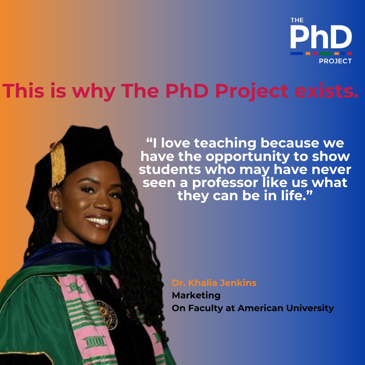 ThePhDProject's tweet photo. Diversity in education enriches education for all. Help us build a stronger society by giving today. Your support has never been more important. #ThePhDProject #BuildingDiversityTogether
Please consider donating to The PhD Project: https://t.co/SzHOBDegCM https://t.co/XN5UxrMtVQ