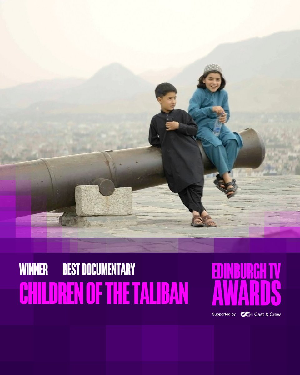 The Edinburgh TV Award for Best Documentary goes to 'Children of the Taliban'. #EdTVAwards