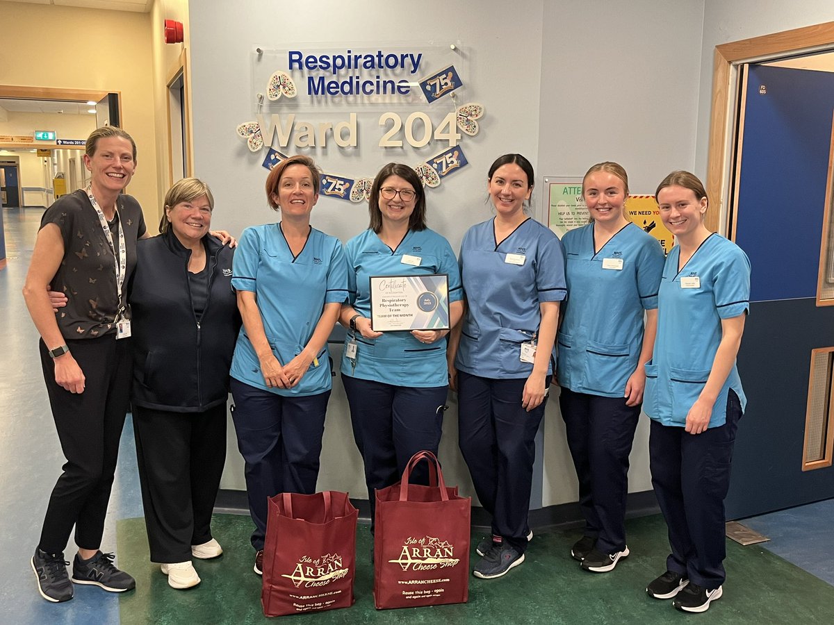 So proud of my dedicated, hard working team for being awarded team of the month @RIE_Lothian. Thanks to the amazing team at @204Rie @cmcdowell91 and @Viv_Conway_ for nominating us and @jo_pentland and ian C for all their support! @HannahLittlePT @sazaboo80