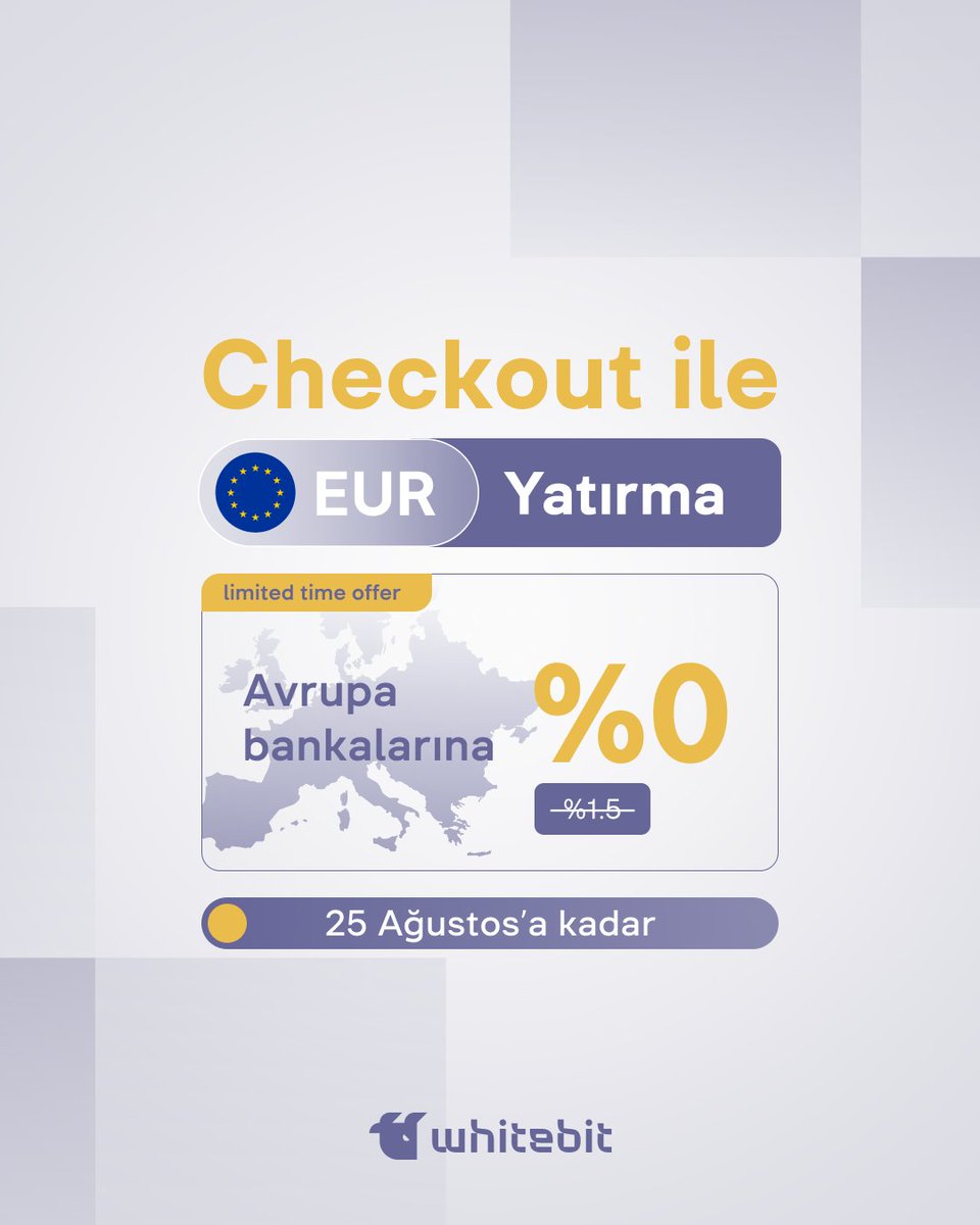 EUR yatırımlarına sıfır komisyon! Hazır mısınız? 25 Ağustos, 23:59 CET (Orta Avrupa Saati) saatine kadar web sitemizin Checkout’u Avrupa Birliği dâhilindeki banka kartlarıyla yatırım yapmak için kullanan kullanıcıları işlemlerini %0 komisyon ile gerçekleştirebilecek!
