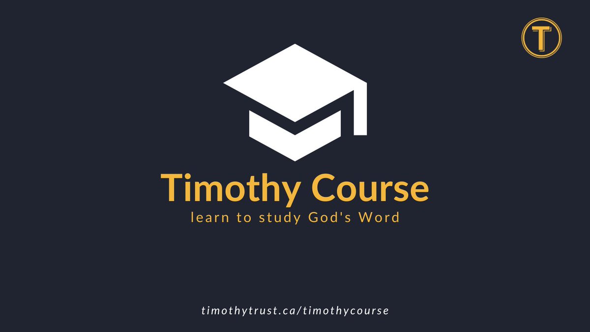 TheTimothyTrust's tweet photo. π In our #TimothyCourse, we offer both in-person and distanced learning for students. Sign up today and receive a seminary credit upon completion
π: https://t.co/Cx6SYWyGHq
#TimothyTrust https://t.co/hwT63pTUU2