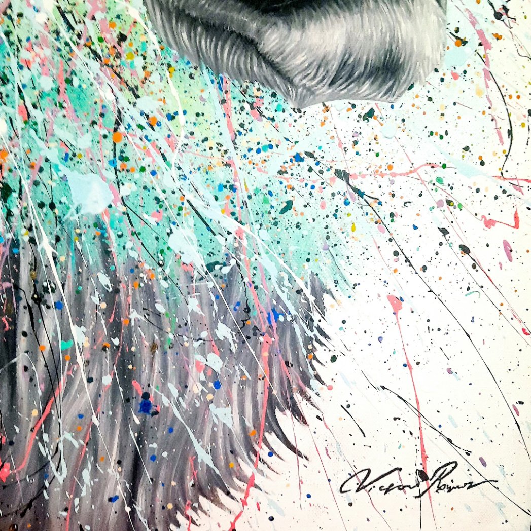 robertrali's tweet photo. A lion with headphones?🦁 🎧 cool! 

Rhythmic claws' acrylic and oil painting on 20 x 28 inch canvas

Sold! 

Un león con audífonos?🦁 🎧 cool! 

'Rhythmic claws' acrylic and oil painting on 20 x 28 inch canvas

Vendido!

#lion #headphones #art #contemporaryart #oilpainting #arte https://t.co/iejTUoyAEs
