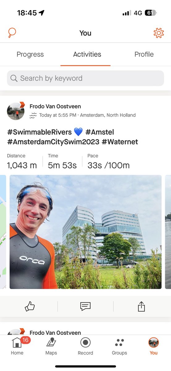 Frodo1977's tweet photo. 💙 #BlueMind @Waternet #SwimmableRivers countdown for @AmsterdamCitySw 03.09.2023 #WaterCycle https://t.co/7iOERD4rWi